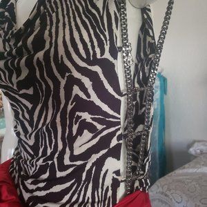 Savee Laguna Beach Chained Zebra top